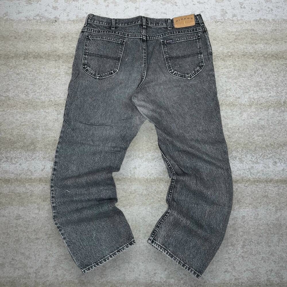 Vintage 90s Riders Jeans 38x30 Regular Straight Leg Fit Grey Wash Union Made